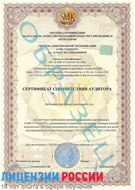 Образец сертификата соответствия аудитора Суворов Сертификат ISO 13485